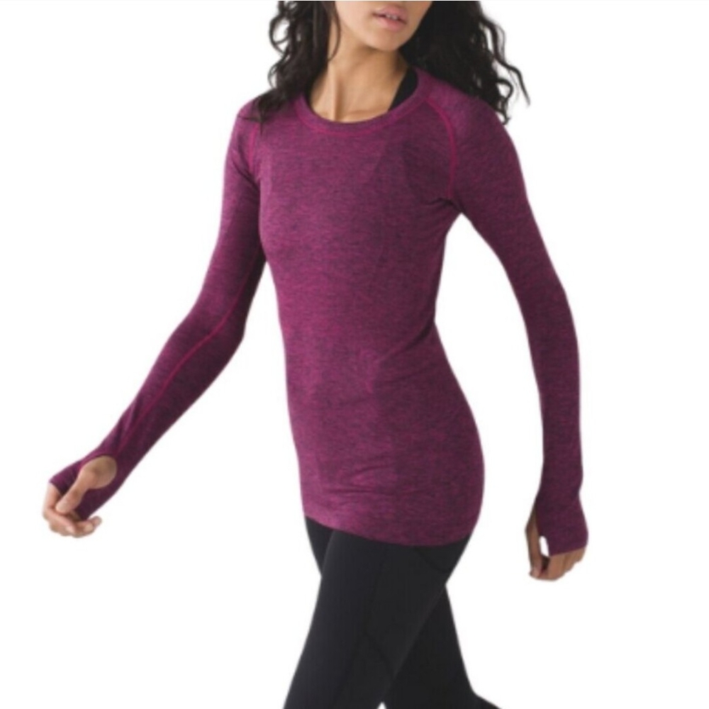 Lululemon Athletica  Purple Long Sleeve Top zise xs